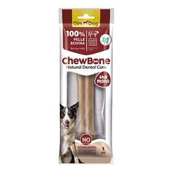 GimDog - GimDog ChewBone Diş Sağlığı Destekleyici Naturel Press Kemik 20 Cm 150 Gr 