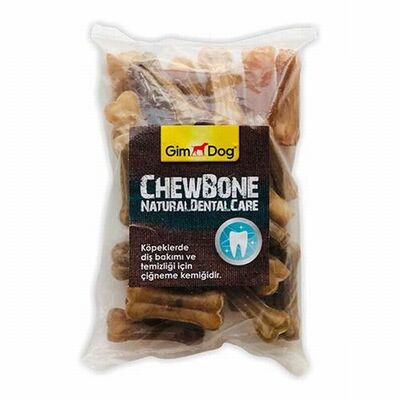GimDog Mordimi Natürel Press Kemik Köpek Ödülü 25'li 5 Cm 