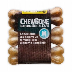 GimDog - GimDog Mordimi Natürel Press Kemik Köpek Ödülü 3'lü 9 Cm 