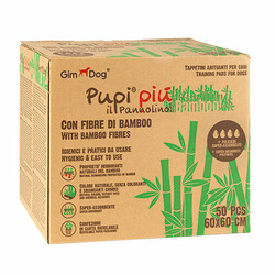 GimDog - GimDog Pupi Piu Bambu Köpek Çiş Pedi 50'li 60x60 Cm 