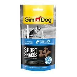Gimdog - GimDog Sportsnack Coalfish Kömür Balıklı ve L Karnitinli Tahılsız Köpek Ödülü 60 Gr