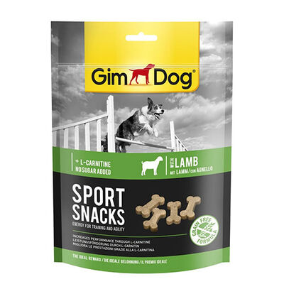 GimDog Sportsnacks Kuzulu L-Carnitinli Tahılsız Köpek Ödülü 150 Gr 