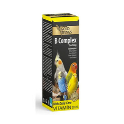 Gold Wings - Gold Wings Premium B Complex Kuşlar için Stres Önleyici Sıvı Vitamin 20 Ml 
