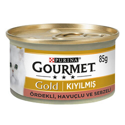 Gourmet Gold - Gourmet Gold Kıyılmış Ördekli Sebzeli Yetişkin Kedi Konservesi