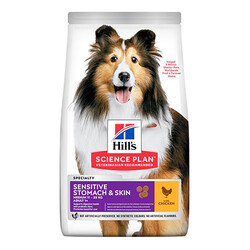  - Hill’s SCIENCE PLAN Adult Medium Sensitive Stomach & Skin Chicken Hassas Yetişkin Köpek Maması