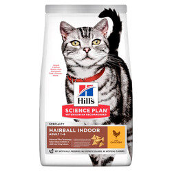 Hills Science Plan - Hill’s SCIENCE PLAN Hairball İndoor Cat Tüy Yumağı Önleyici Tavuklu Yetişkin Kedi Maması