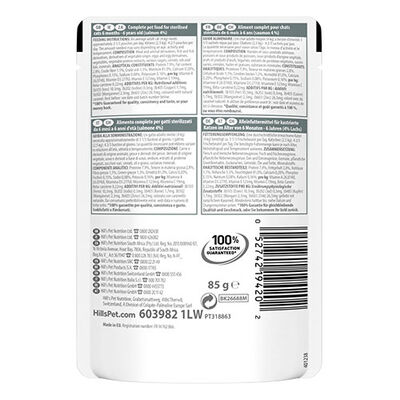 Hill’s SCIENCE PLAN Sterilised Somonlu Gravy Pouch Kısırlaştırılmış Kedi Konservesi 85 Gr