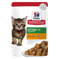 Hill’s SCIENCE PLAN Chunks Gravy Pouch Kitten Tavuklu Yavru Kedi Konservesi 6 Adet 85 Gr - Thumbnail