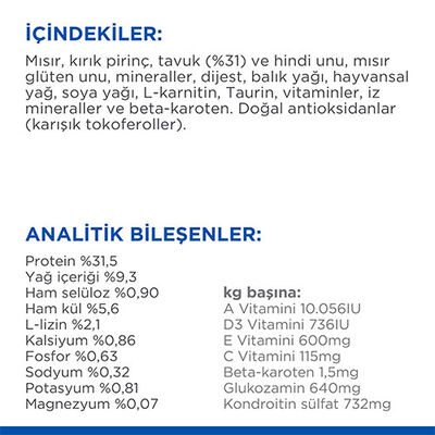Hill’s SCIENCE PLAN 7+ Sterilised Chicken Kısırlaştırılmış Yaşlı Kedi Maması 1,5 Kg 