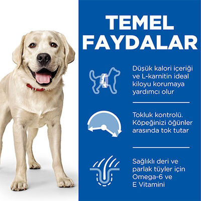 Hill's SCIENCE PLAN Adult Light Large Chicken Büyük Irk Tavuklu Light Köpek Maması 14 Kg 