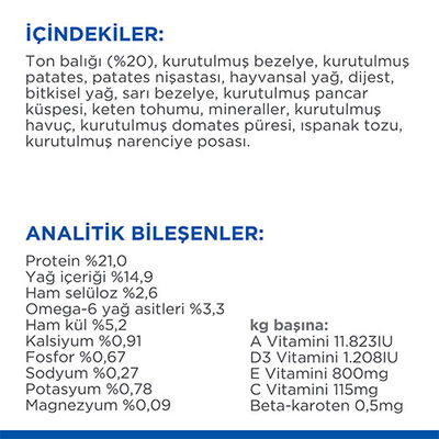 Hill’s SCIENCE PLAN Adult Medium No Grain Tuna Orta Irk Ton Balıklı Tahılsız Yetişkin Köpek Maması 2,5 Kg 