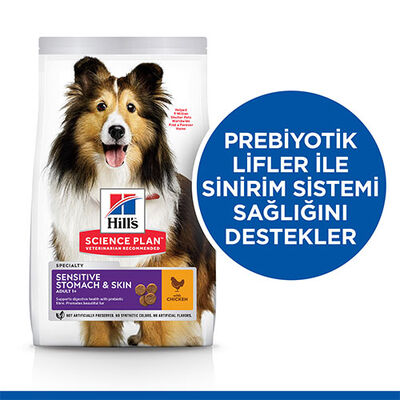Hill’s SCIENCE PLAN Adult Medium Sensitive Stomach & Skin Chicken Hassas Yetişkin Köpek Maması 2,5 Kg 