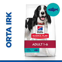 Hill's Science Plan - Hill’s SCIENCE PLAN Adult Medium Tuna & Rice Orta Irk Ton Balıklı Yetişkin Köpek Maması 12 Kg 