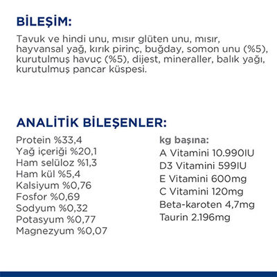 Hill’s SCIENCE PLAN Culinary Creations Somonlu ve Havuçlu Yetişkin Kedi Maması 10 Kg 