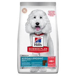 Hill's Science Plan - Hill’s SCIENCE PLAN Hypoallergenic Medium Somonlu Orta Irk Yetişkin Köpek Maması 12 Kg 