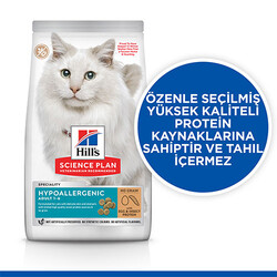 Hill’s SCIENCE PLAN Hypoallergenic Yumurta ve Böcek Proteinli Tahılsız Yetişkin Kedi Maması 7 Kg - Thumbnail