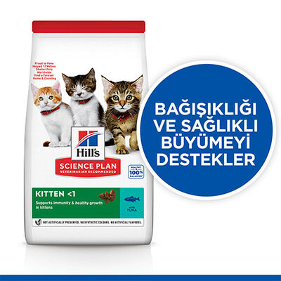 Hill’s SCIENCE PLAN Kitten Tuna Balıklı Yavru Kedi Maması 7 Kg 