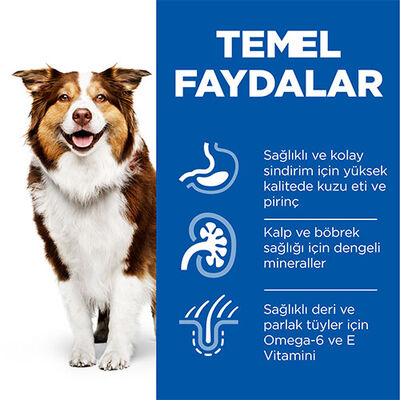 Hill’s SCIENCE PLAN Mature Adult 7+ Medium Lamb & Rice Orta Irk Kuzulu Yaşlı Köpek Maması 2,5 Kg 