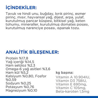 Hill’s SCIENCE PLAN Mature Adult 7+ Small & Mini Chicken Küçük Irk Tavuklu Yaşlı Köpek Maması 1,5 Kg 