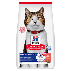 Hill's Science Plan - Hill’s SCIENCE PLAN Mature Adult 7+ Somonlu Yaşlı Kedi Maması 1,5 Kg 