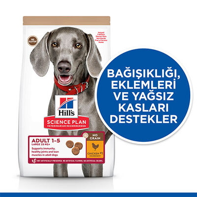 Hill’s SCIENCE PLAN No Grain Adult Large Tavuklu Tahılsız Yetişkin Köpek Maması 12 Kg 