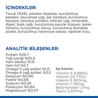 Hill’s SCIENCE PLAN No Grain Tavuklu Tahılsız Yetişkin Kedi Maması 1,5 Kg 