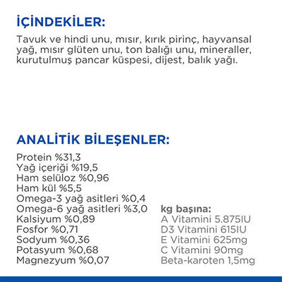 Hill’s SCIENCE PLAN Optimal Care Ton Balıklı Yetişkin Kedi Maması 1,5 Kg 