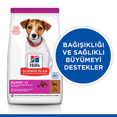 Hill’s SCIENCE PLAN Puppy Small & Mini Lamb & Rice Küçük Irk Kuzulu Yavru Köpek Maması 3 Kg 