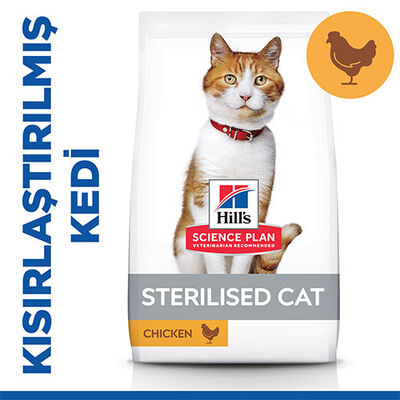 Hill’s SCIENCE PLAN Sterilised Tavuklu Kısırlaştırılmış Kedi Maması 3 Kg 