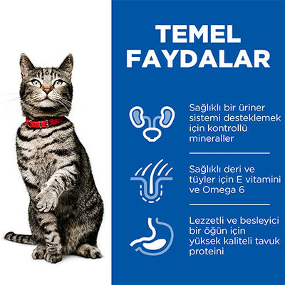 Hill’s SCIENCE PLAN Urinary Health Üriner Sistem Destekleyici Tavuklu Yetişkin Kedi Maması 1,5 Kg 