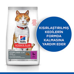 Hill’s SCIENCE PLAN Sterilised Ördekli Kısırlaştırılmış Kedi Maması 3 Kg - Thumbnail