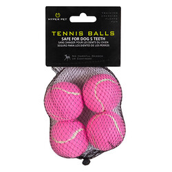 Hyper Pet - Hyper Pet 4'lü Pembe Tenis Topu Küçük Boy 4,5 Cm 