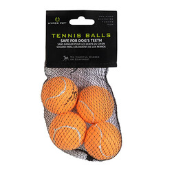 Hyper Pet - Hyper Pet 4'lü Turuncu Tenis Topu Küçük Boy 4,5 Cm 
