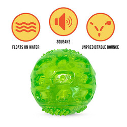 Hyper Pet - Hyper Pet Dura Squeaks Dayanıklı Köpek Oyun Topu 8,9x8,9x8,9 Cm 