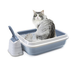 Imac - İmac Duo Cat Açık Kedi Tuvaleti Mavi 