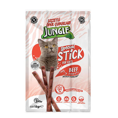 Jungle Sticks Dana Etli Kedi Ödül Çubuğu 3x5 Gr 