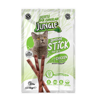 Jungle Sticks Tavuklu Kedi Ödül Çubuğu 3x5 Gr 