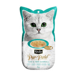 Kit Cat - Kit Cat Purr Puree Likit Balıklı Kedi Ödülü 4x15 Gr