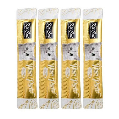 Kit Cat Purr Puree Likit Balıklı Kedi Ödülü 4x15 Gr