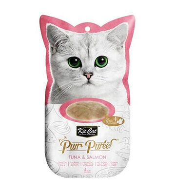 Kit Cat Purr Puree Likit Balıklı Kedi Ödülü 4x15 Gr