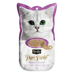 Kit Cat Purr Puree Likit Balıklı Kedi Ödülü 4x15 Gr - Thumbnail