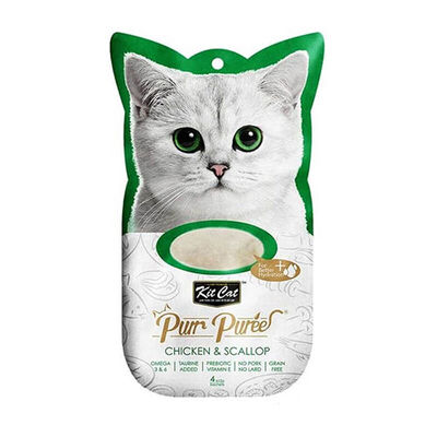 Kit Cat Purr Puree Likit Tavuklu Kedi Ödülü 4x15 Gr