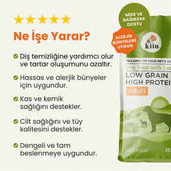 Kito Doğal Besi Kuzu Etli Yetişkin Köpek Maması 15 Kg - Thumbnail
