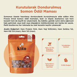 Kito Dondurularak Kurutulmuş Somonlu Köpek Ödülü 30 Gr - Thumbnail