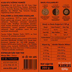 Kito Fresh Kuzu Etli Hipoalerjenik Taze Köpek Yemeği 250 Gr - Thumbnail