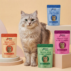 Kito Fresh Somonlu Hipoalerjenik Taze Kedi Yemeği 80 Gr - Thumbnail