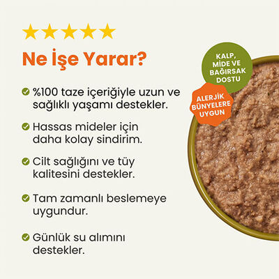 Kito Fresh Tavuk Etli Hipoalerjenik Taze Kedi Yemeği 80 Gr 