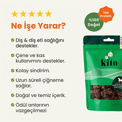 Kito Kurutulmuş Dana Akciğer Küp Şeklinde Köpek Ödülü 100 Gr - Thumbnail