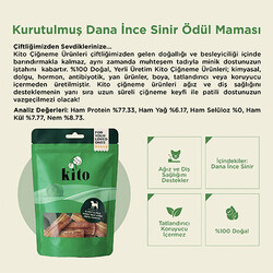 Kito Kurutulmuş Dana İnce Sinir Köpek Ödülü 100 Gr - Thumbnail