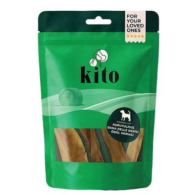 Kito Kurutulmuş Dana Kelle Derisi Köpek Ödülü 100 Gr 